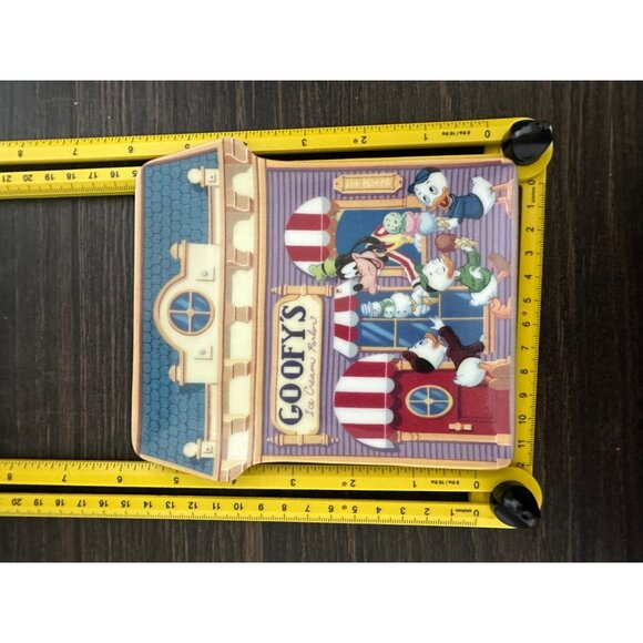 Disney Goofy's Ice Cream Parlor Decorative Plate Mickey's Village Limited Editi - Picture 4 of 4